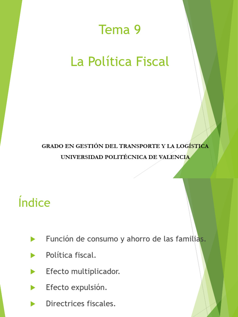 Política Fiscal y Demanda Agregada | PDF | La política fiscal ...