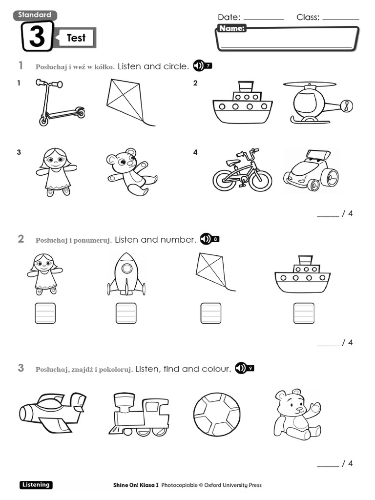 07 SO 1 U3 Test Standard | PDF