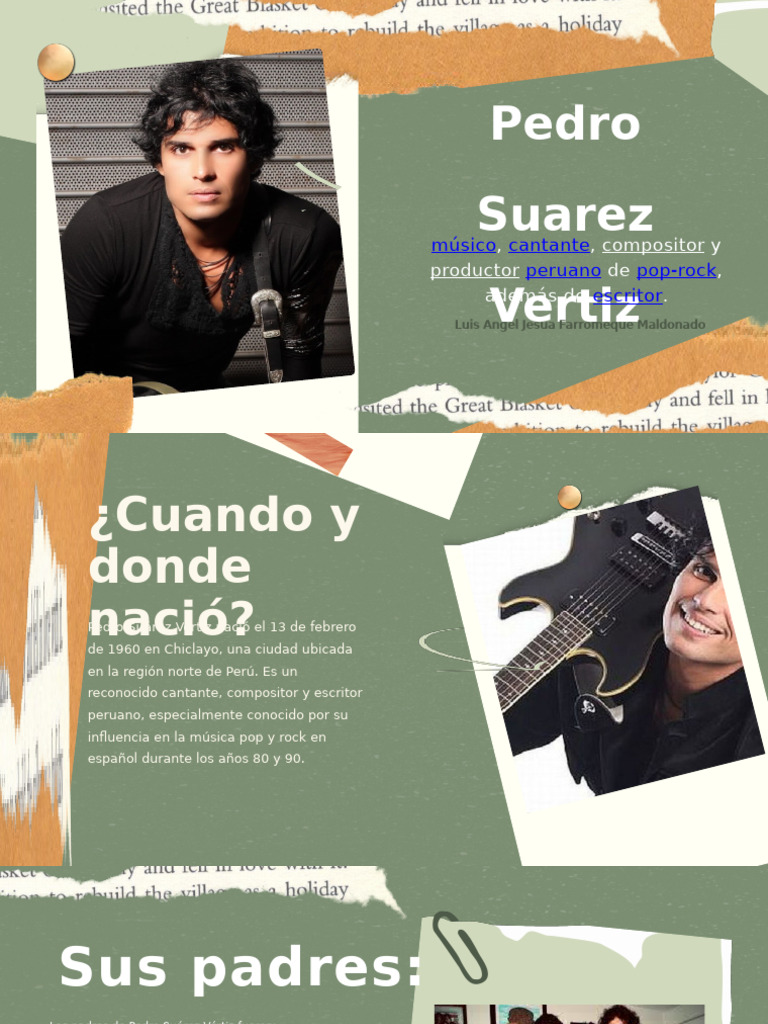 Pedro Suárez Vértiz: Ícono del Rock Peruano | PDF | Álbumes | Música ...