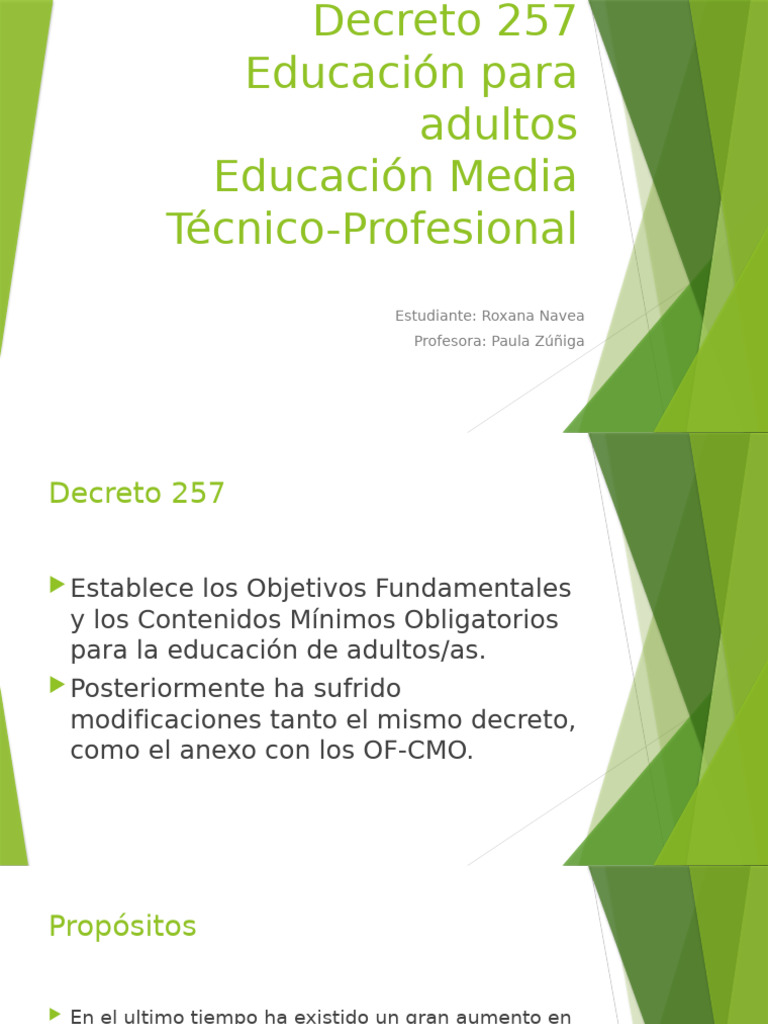 Decreto 257 | PDF | Plan de estudios | Educación Secundaria