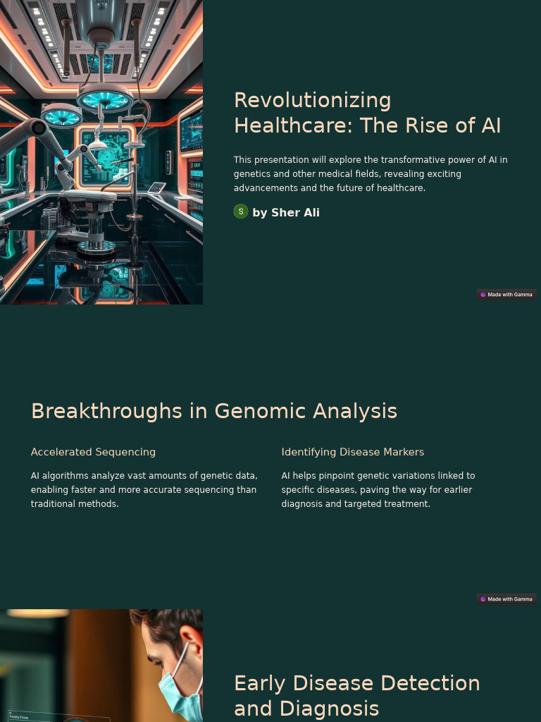 Revolutionizing Healthcare The Rise of AI | PDF | Personalized Medicine ...