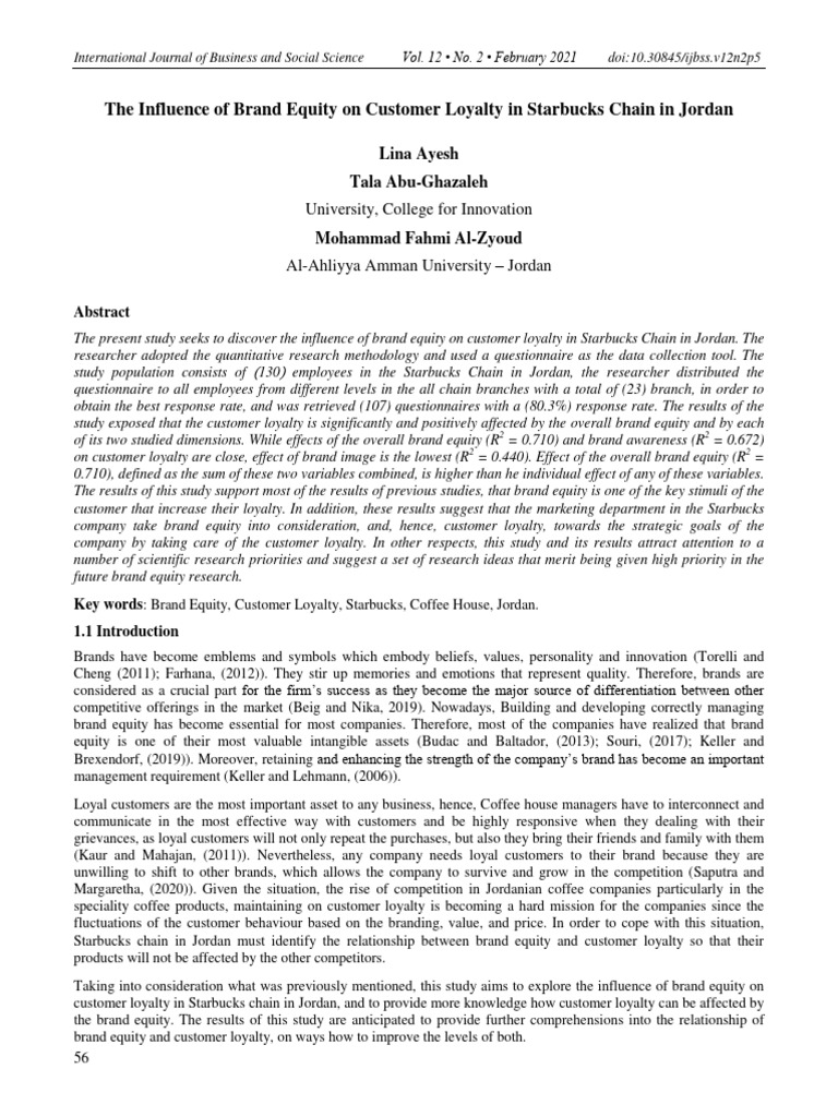 The Influence of Brand Equity On Custome | PDF | Errors And Residuals ...