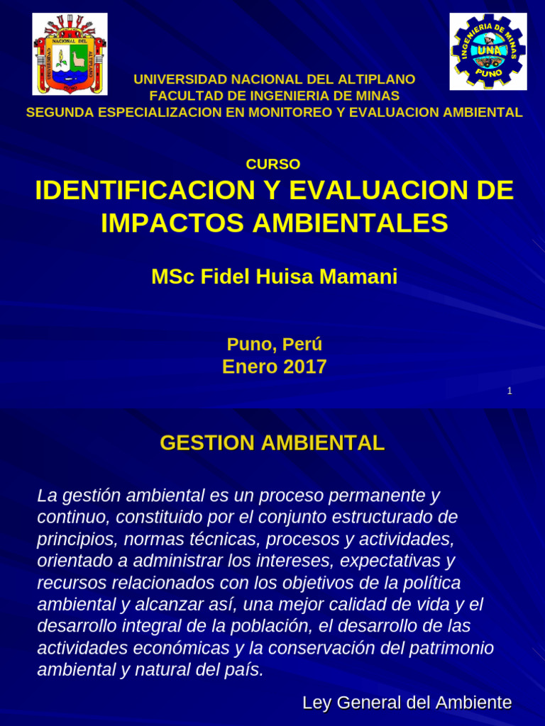 Gestión Ambiental y Sostenibilidad | PDF | Evaluación de impacto ...