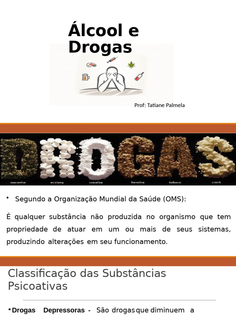 Aula 2 3etapa Saúde Do Homen-Introdução Alcool e Droga | PDF | Síndrome ...