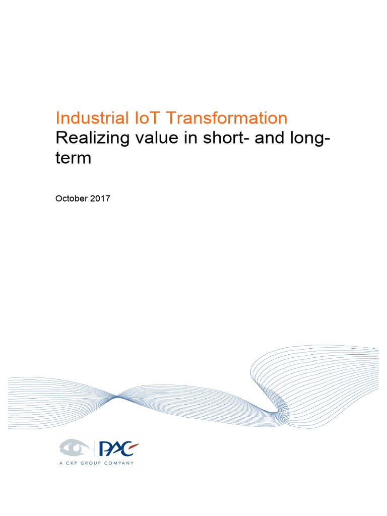 1 Industrial IoT Transformation | PDF | Internet Of Things | Product ...