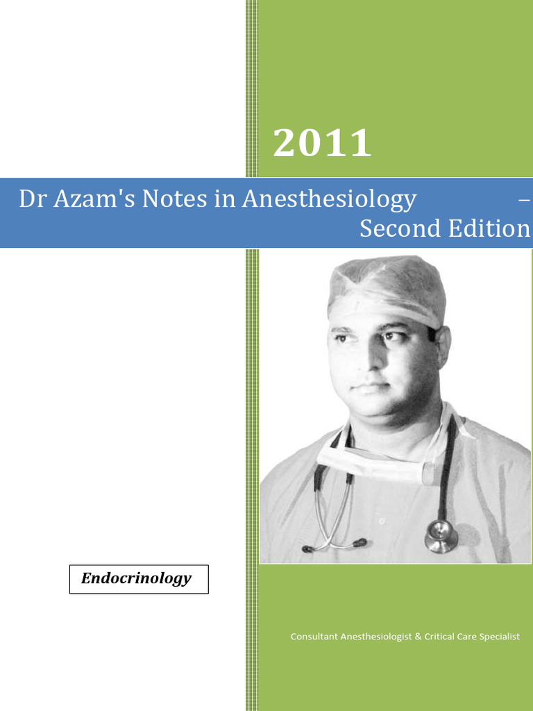 Dr Azam's Anesthesiology Notes 2nd Ed. | PDF | Glycated Hemoglobin ...