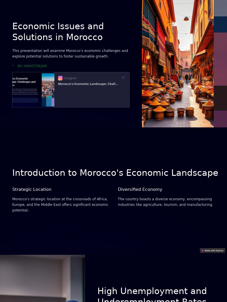 Morocco's Economic Challenges and Solutions | PDF | Infrastructure ...