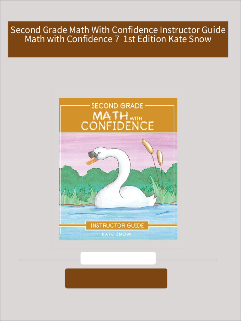 Instant access to second grade math with confidence instructor guide