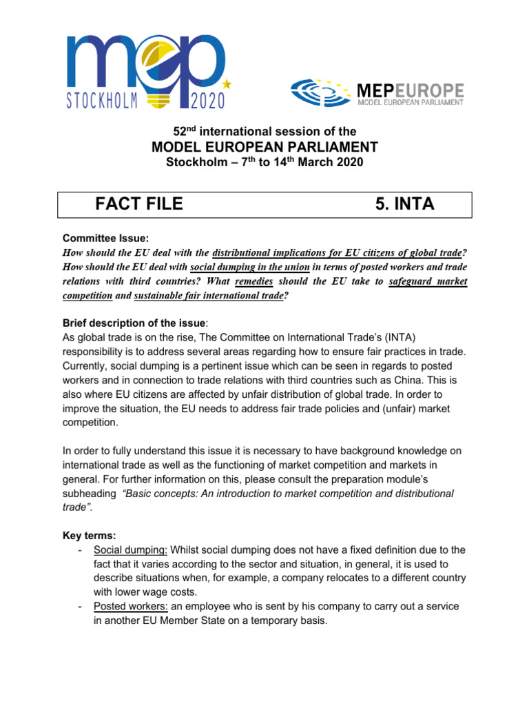 5.a. INTA Factfile - iMEP Stockholm 2020 | PDF | European Union ...