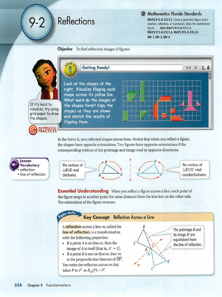 554-560 _9_2 Reflections_ | PDF | Triangle | Cartesian Coordinate System