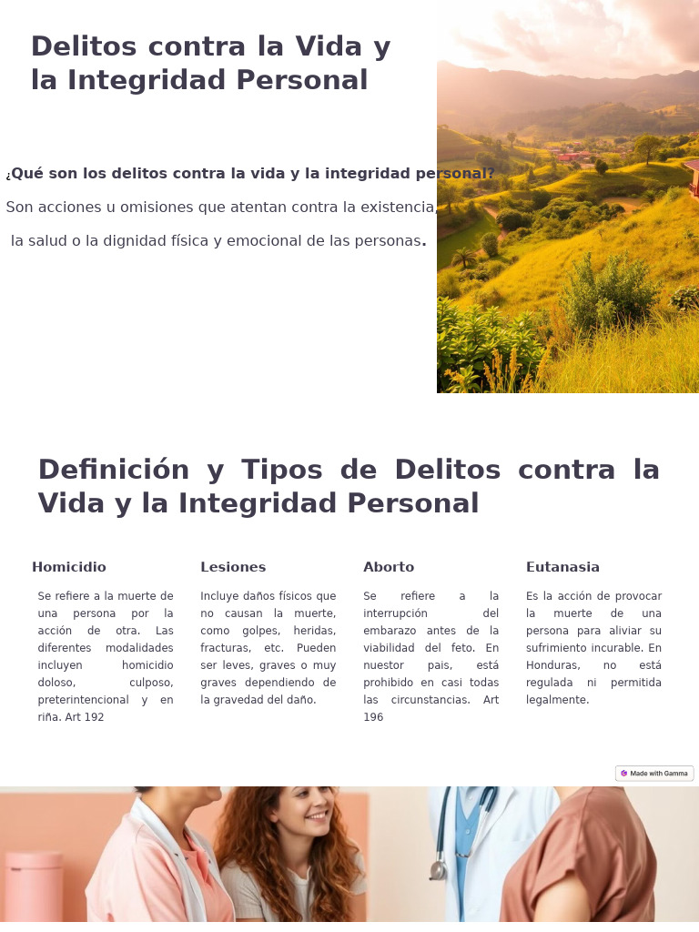 Delitos Contra La Vida y La Integridad Personal | PDF | Violencia ...