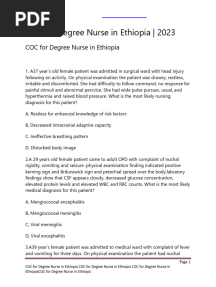 COC Exam Bsc Nurse 11