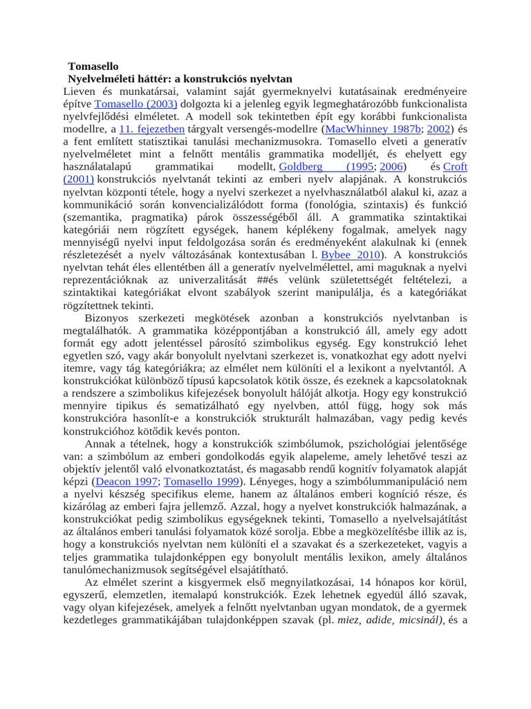 Tomasello | PDF