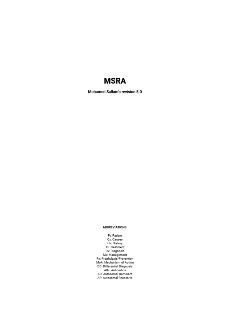 MSRA 2023 5.0 Booklet | PDF | Myocardial Infarction | Hepatitis