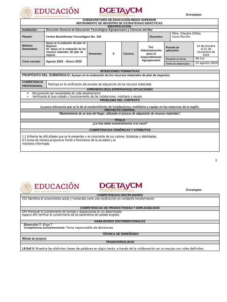 23c74809 - ECA MODULO IV SUB 2 - CLAUDIA PARCIAL 2 | PDF | Evaluación ...