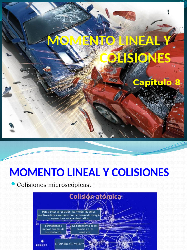 CAPITULO 8 - Momento Lineal y Colisiones | PDF | Fuerza | Impulso