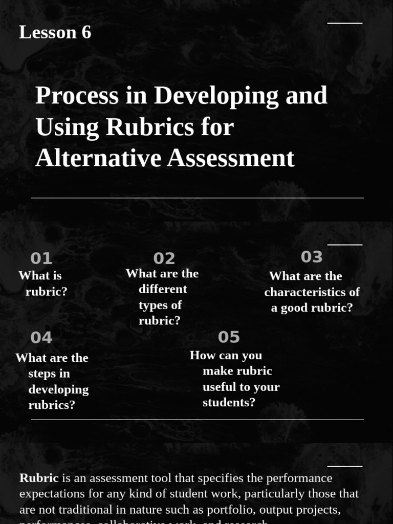 Developing Effective Assessment Rubrics | PDF | Rubric (Academic ...
