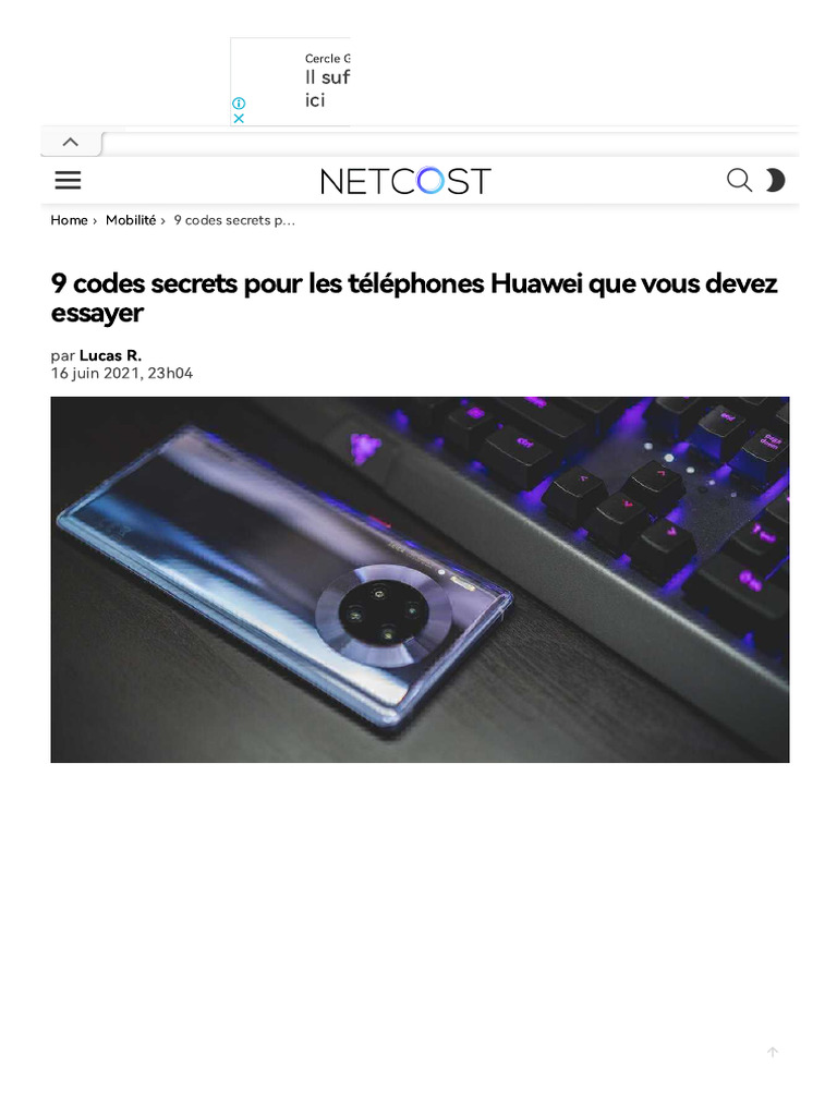 Huawei Code Secret | PDF | Android (Système d'exploitation) | Système d ...