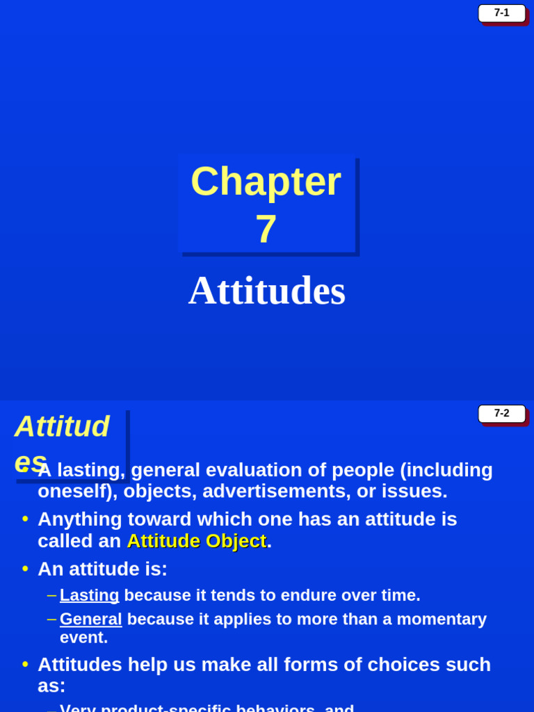 Buyer Behaviour - Attitudes | PDF | Attitude (Psychology) | Behavior