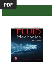 Complete Download Fluid Mechanics (9th Edition) Frank M. White - eBook PDF PDF All Chapters