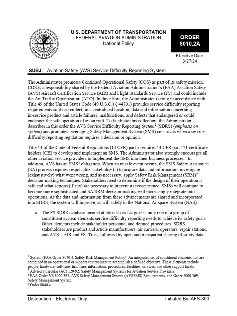 Aviation Safety Reporting System Guide | PDF | Federal Aviation ...