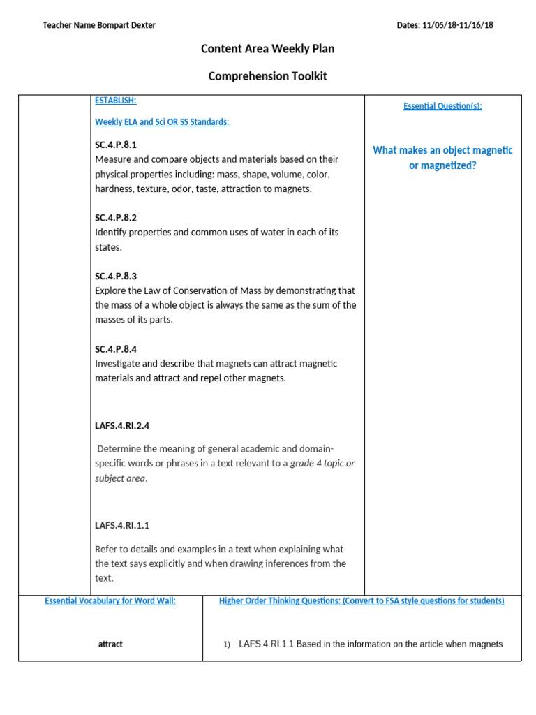 _10%2F23%2F17 Reading | PDF | Reading Comprehension | Cognitive Science