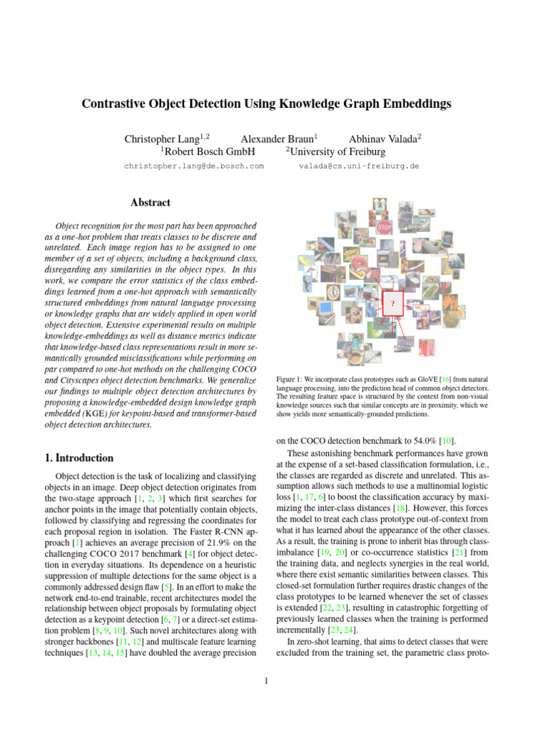 Knowledge Graphs in Object Detection | PDF | Statistical Classification ...
