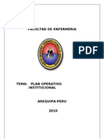 Plan operativo obstetricia Arequipa 2010