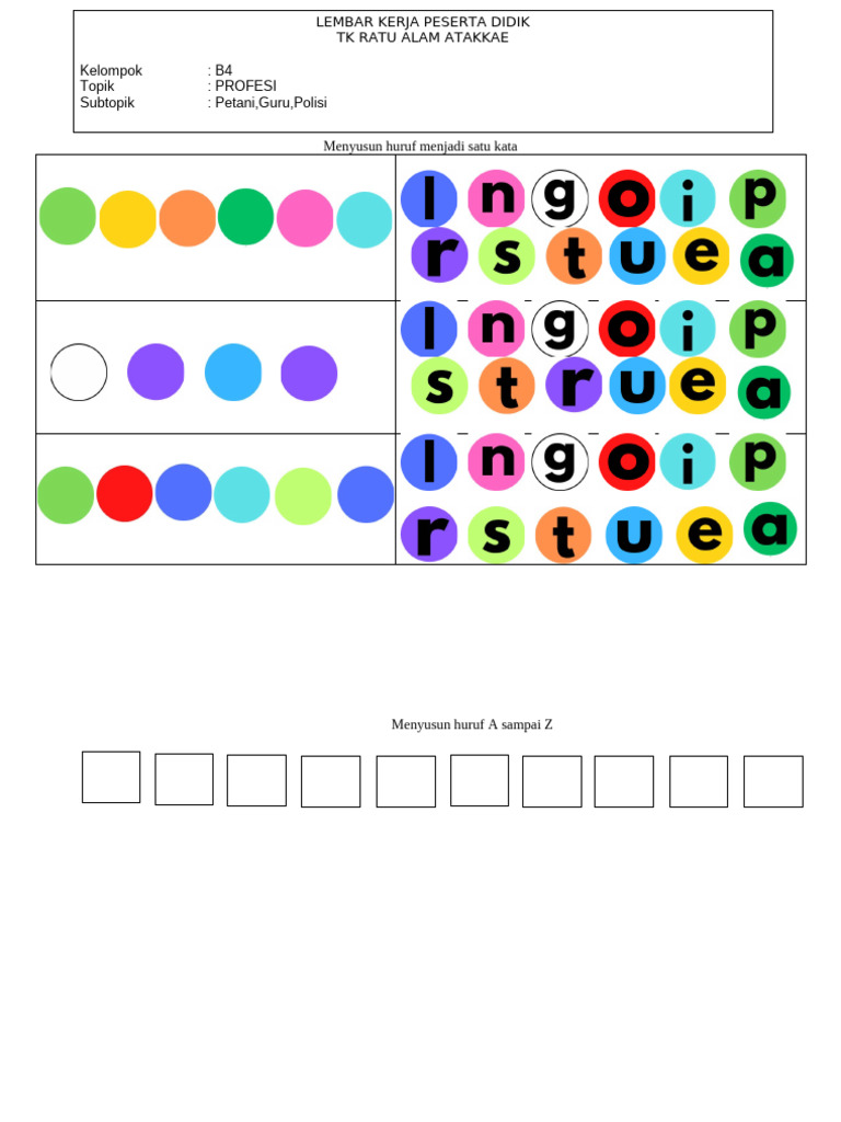 Menyusun Huruf Menjadi Satu Kata Pdf