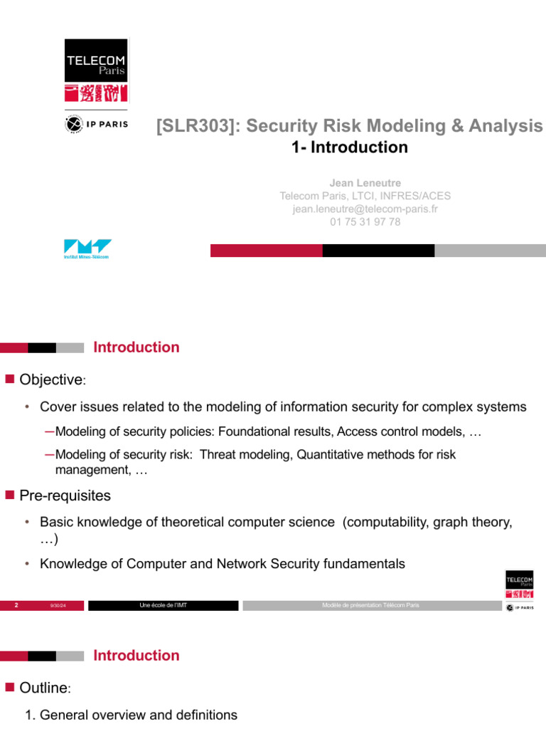 Security Risk Modeling in Complex Systems | PDF | Computer Security ...