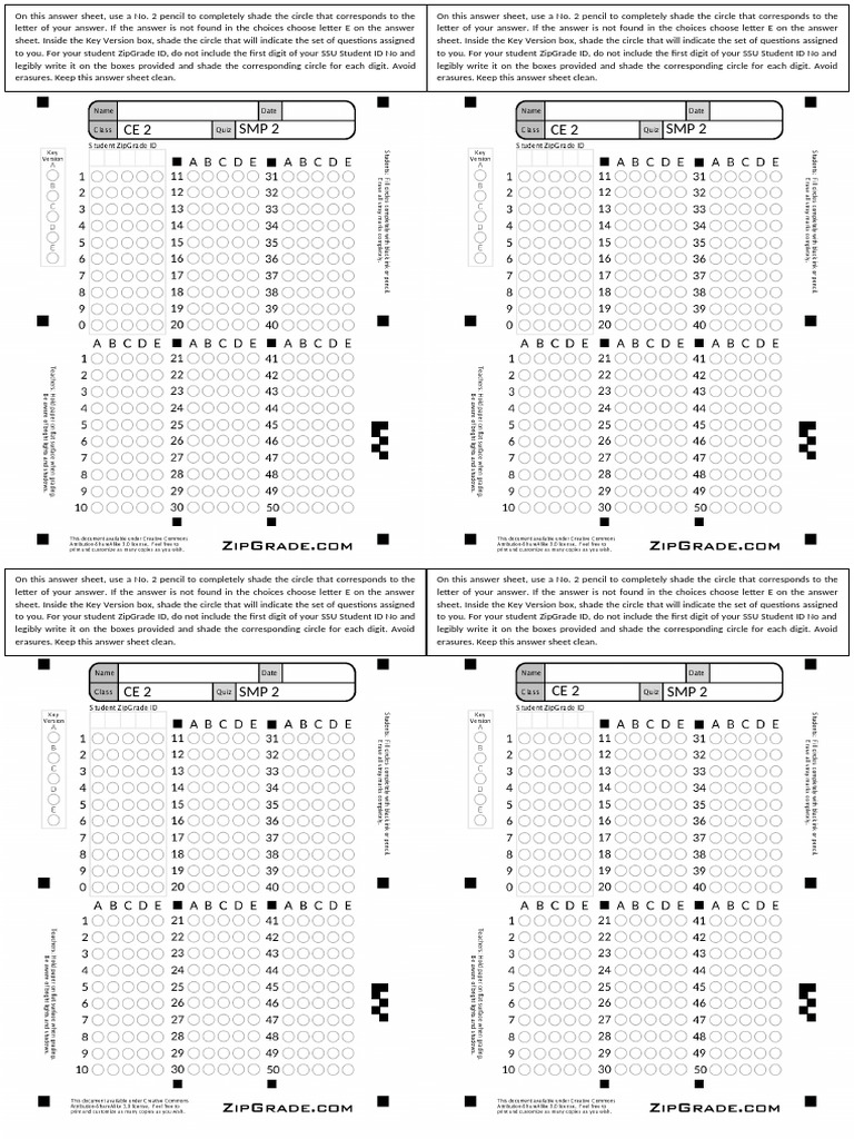 SMP-Answer-Sheet | PDF