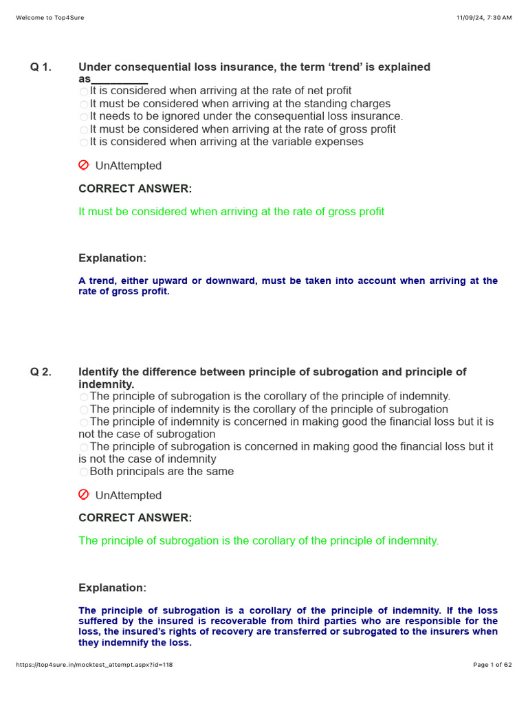 Consequential Loss Insurance Insights | PDF | Reinsurance | Insurance