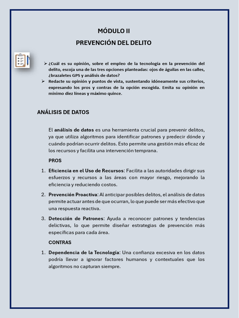 Análisis de Datos en Prevención del Delito | PDF