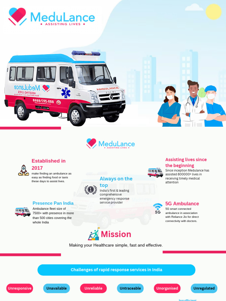 Medulance: India's Emergency Ambulance Leader | PDF | Emergency Medical ...