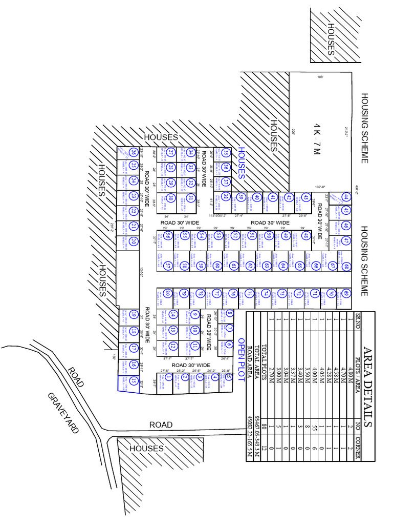 Housing Scheme Area and Plot Details | PDF