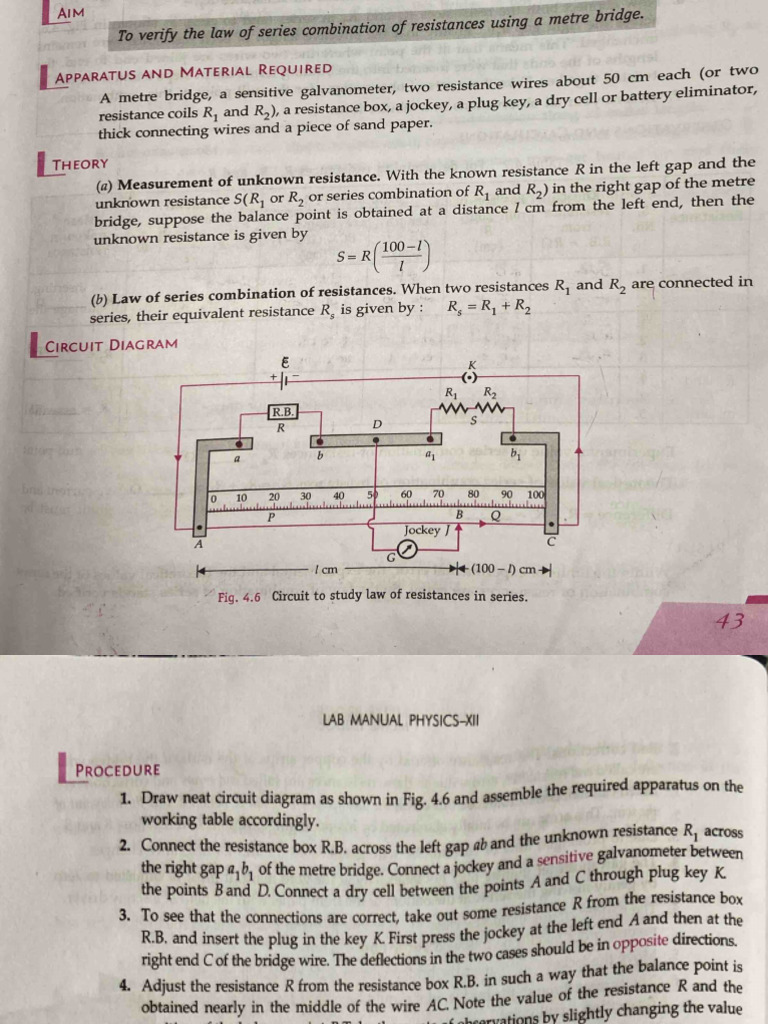 Physics Experiment 4-8 | PDF