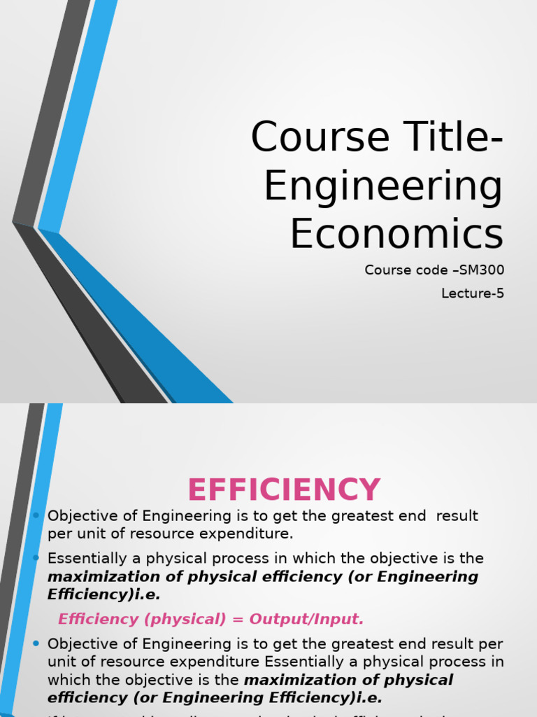 Lecture 4 Engineering Economics MN 18-Jan-2024 | PDF | Pareto ...