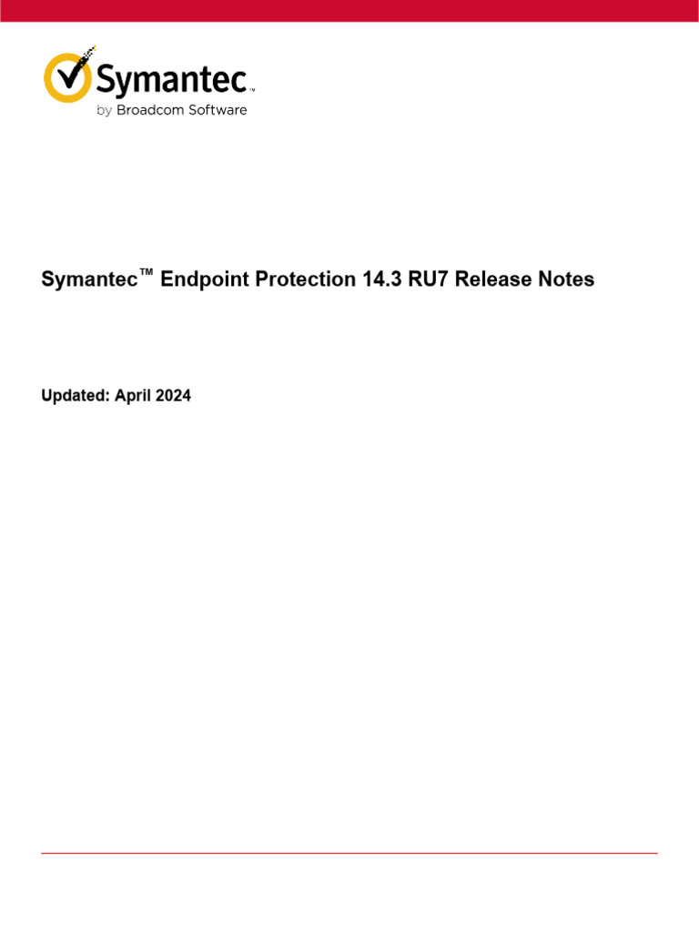 Release Notes SEP14.3RU7 | PDF | Computer Virus | Microsoft Sql Server