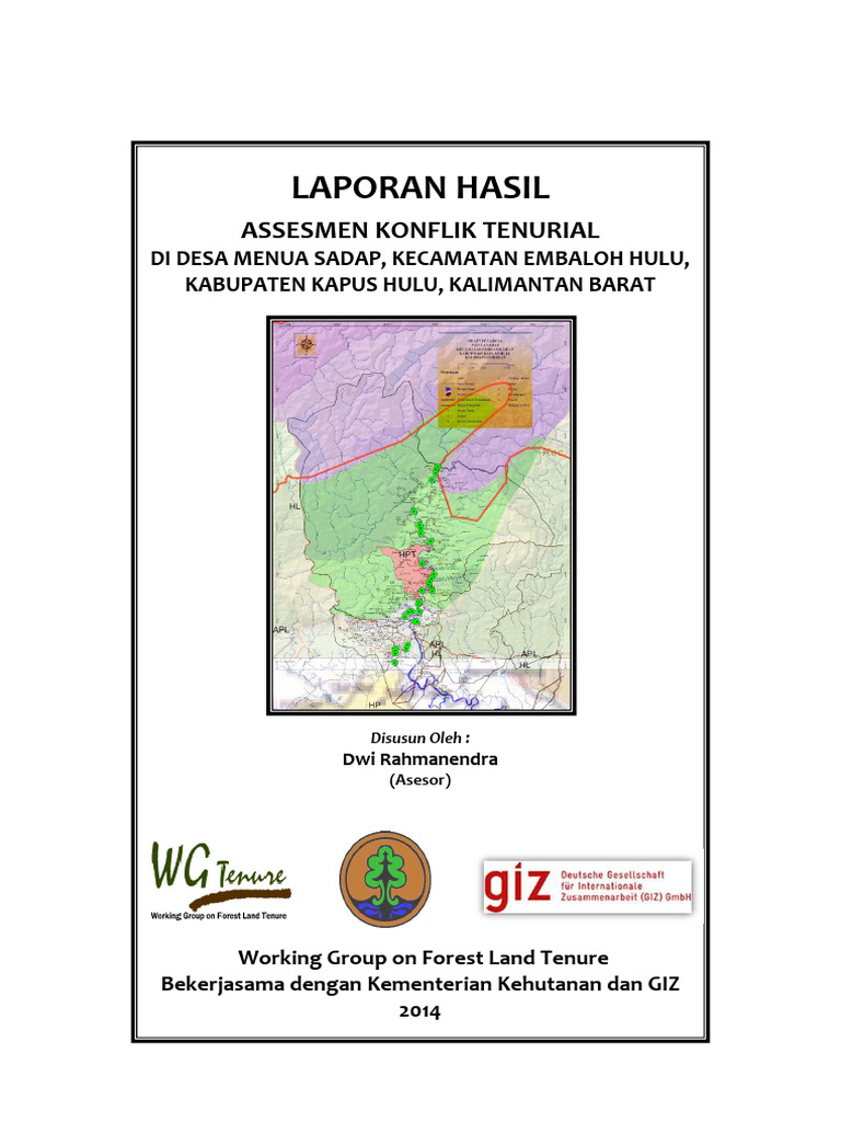 Asesmen Konflik Tenurial Desa Menua Sadap | PDF