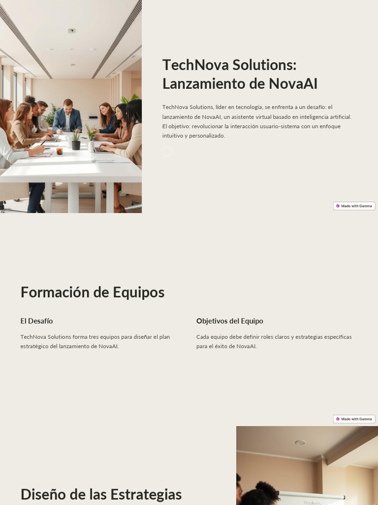 TechNova Solutions Lanzamiento de NovaAI | PDF | Marketing ...