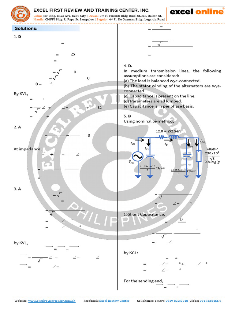 Ee Electrical Transmission And Distribution System 2 Solutions Pdf
