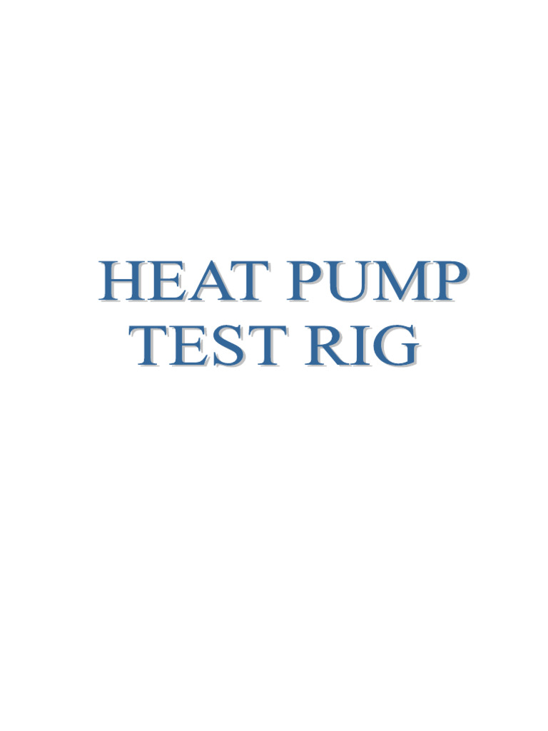 To Determine The COP of The Heat Pump - Both On Cooling and Heating ...