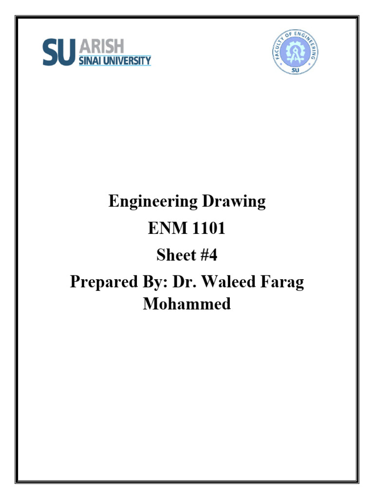 Sheet #4 - Engineering Drawing | PDF