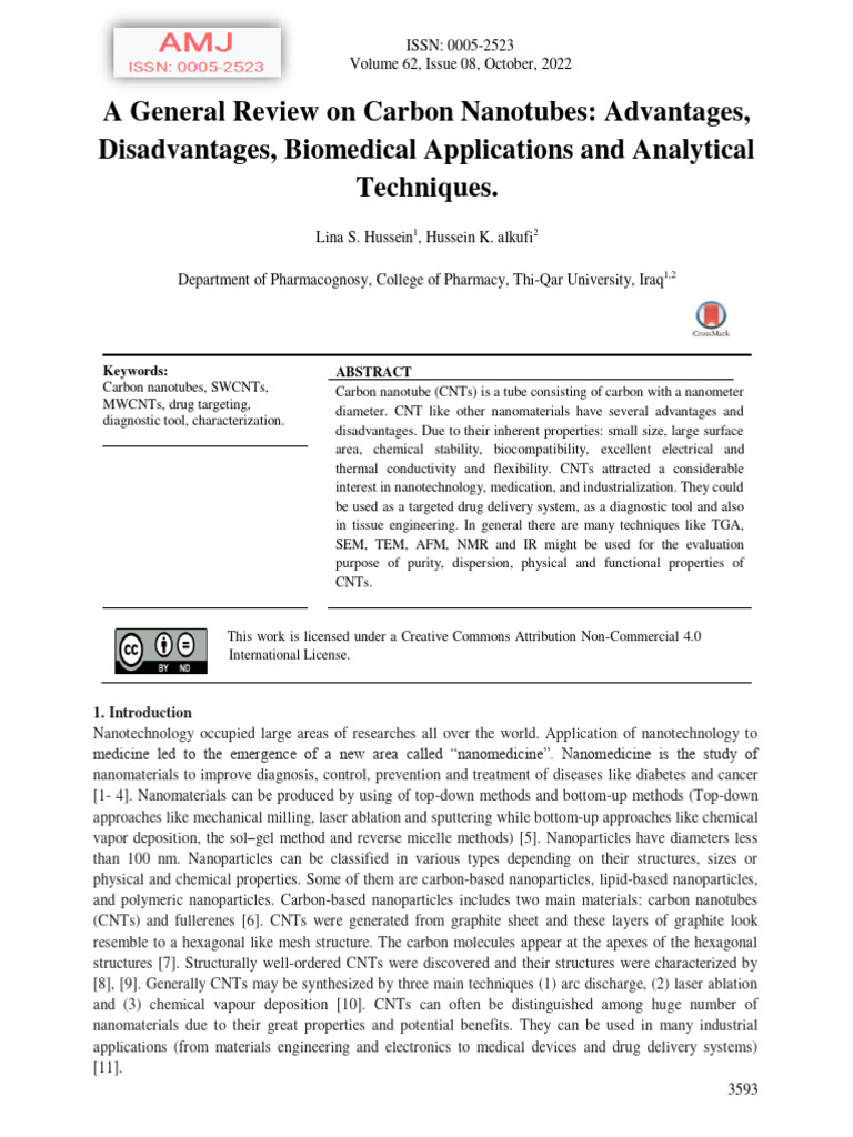 Carbon Nanotubes: Applications & Challenges | PDF | Carbon Nanotube ...