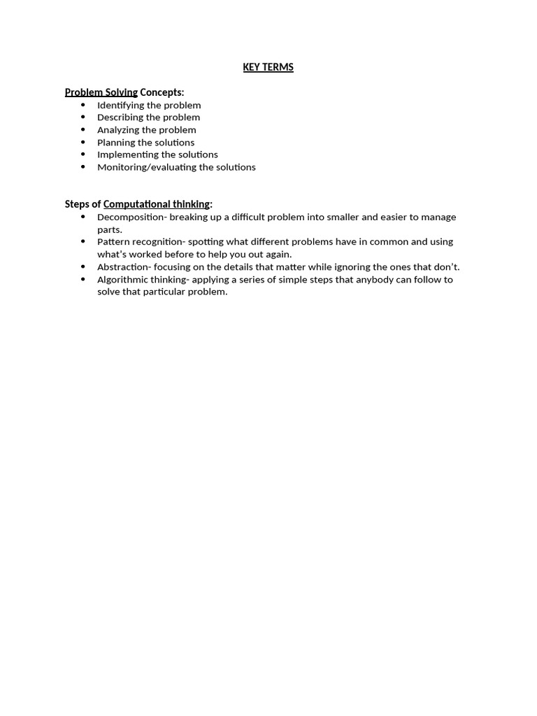 Basics Of Programming Key Terms Comp PDF Basics of programming key terms comp pdf