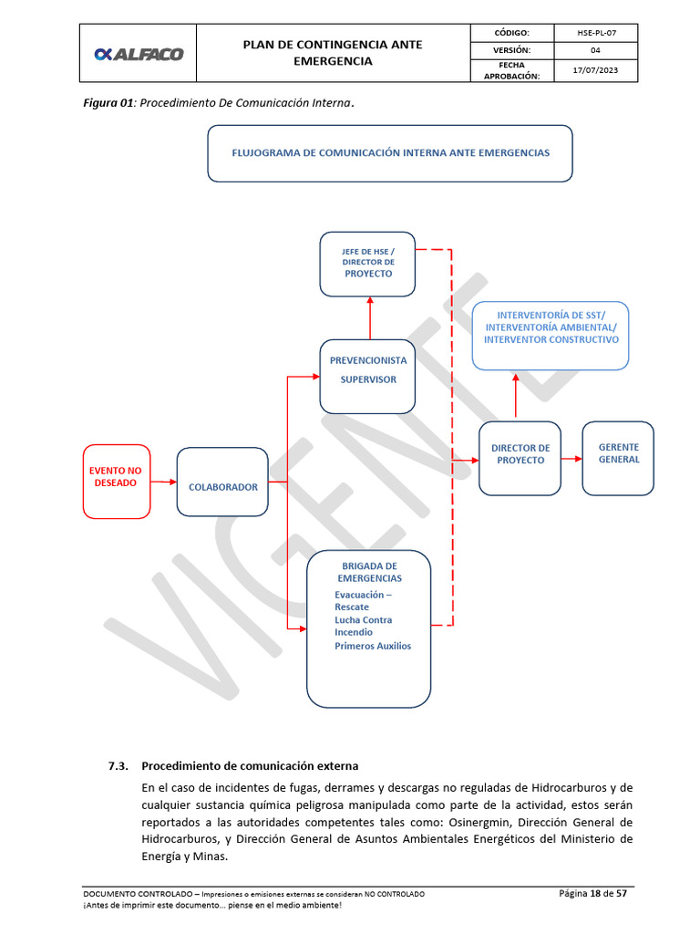 Plan de Contingencia Ante Emergencias V4-1 | PDF