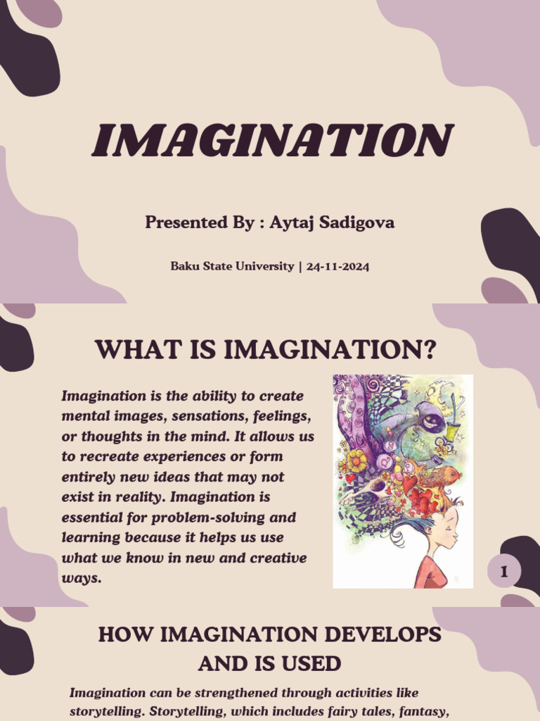 Understanding Imagination's Role | PDF | Imagination | Mental Image