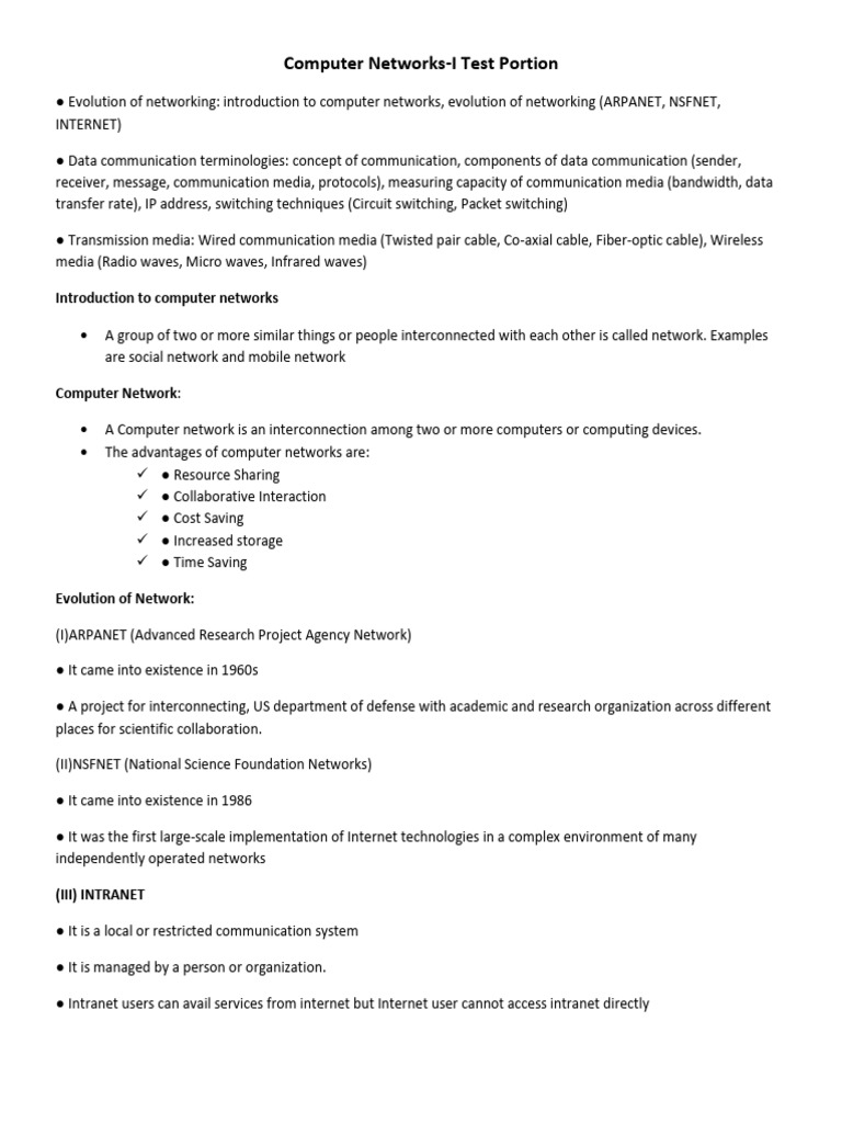 Computer Networks-Rev-19.11.2024 | PDF | World Wide Web | Internet & Web