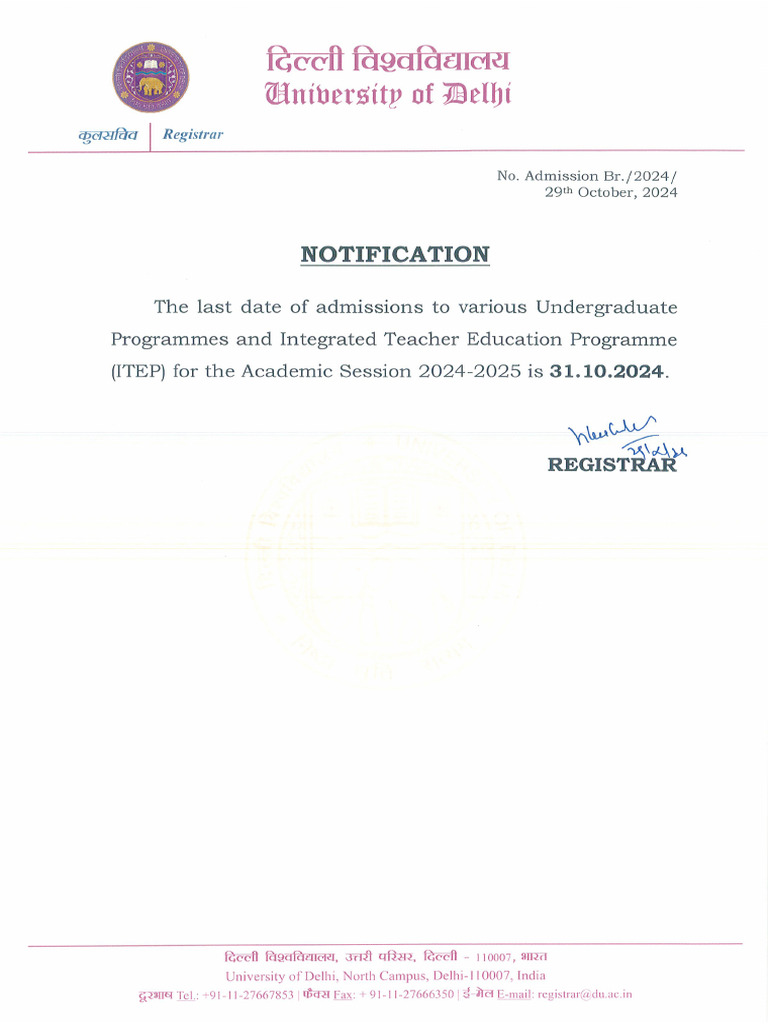 Notification | PDF