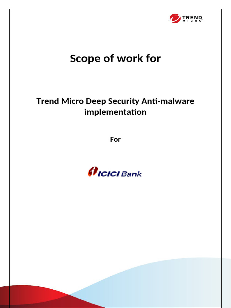 Trend Micro Deep Security Anti-Malware Implementation - SoW | PDF ...